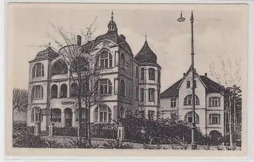 72517 Ak Ahlbeck (Seebad), Haus Meereswarte u. Am Waldessaum, um 1930