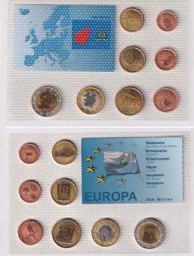 Kursmünzsatz KMS Euro Essai Pattern Probe San Marino 2011 im Blister (167460)