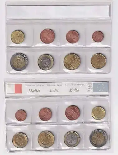 KMS Euro Euro-Set Kursmünzensatz Malta 2008 Stgl. im Blister (166840)