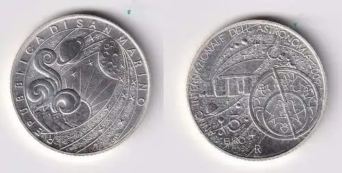 5 Euro Silber Münze San Marino Jahr der Astronomie 2009 Stgl. (149271)