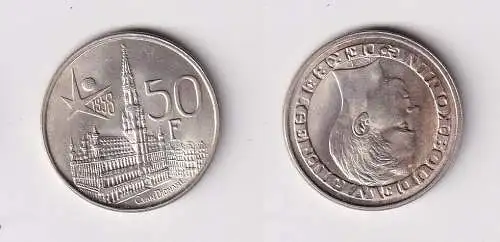 50 Franc Silber Münze Belgien 1958 Baudouin I. 1951-1993 (160889)