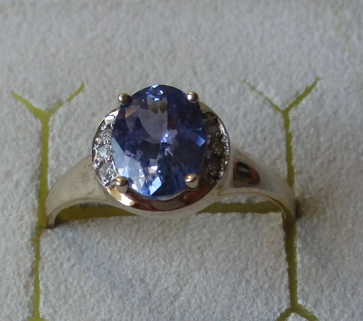 hochwertiger 585er Gold Ring mit Diamanten + Tansanit? 4,0g Harry Ivens (120204) 0