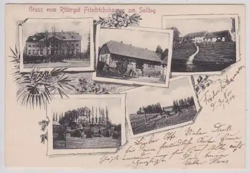 903152 Mehrbild Ak Gruß vom Rittergut Friedrichshausen am Solling 1904