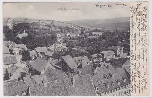 903188 Ak Klimatischer Kurort Osterode am Harz Blick ins Sösetal 1905