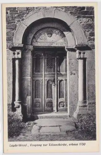 903163 Ak  Lügde Westfalen Eingang zur Kilianskirche um 1940