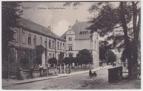 902792 Ak Rinteln an der Weser Kreishaus und Krankenhaus 1919