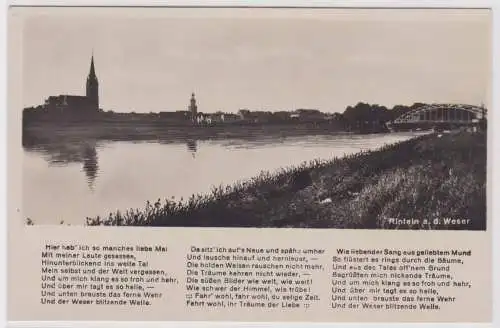 903201 Reim Ak Rinteln an der Weser Totalansicht um 1930