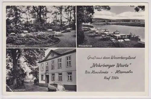 903156 Ak  Gruß aus dem Weserbergland "Wehrberger Warte" Hameln 1959