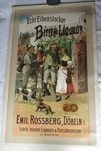 Plakat Echt Eibenstocker Englisch Bitter Liqueur Emil Rosberg Döbeln (107526)
