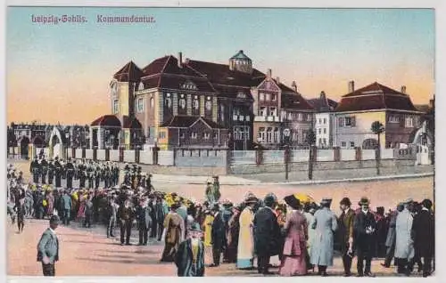 93156 Ak Leipzig-Gohlis - Kommandantur um 1910