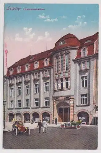 45646 Ak Leipzig - Blick auf die Handelshochschule 1911