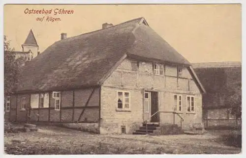 83178 Ak Ostseebad Göhren Bauerngut auf Rügen um 1926
