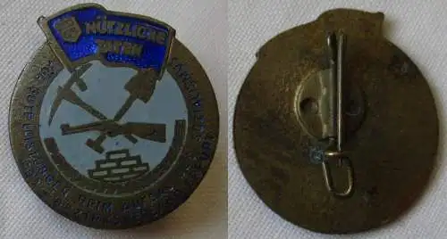 DDR Abzeichen FDJ Bezirksverband Erfurt - Nützliche Taten beim Aufbau (161366)