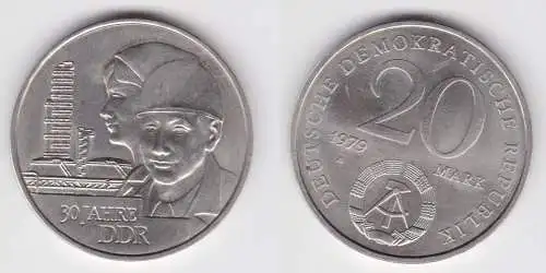 DDR Gedenk Münze 20 Mark 30.Jahrestag der DDR 1979 (144214)