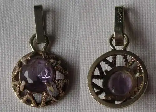 Hübscher Anhänger aus 333er Gold mit Amethyst (161455)