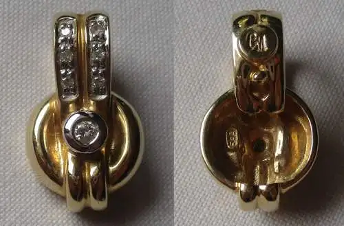 Hübscher Anhänger aus 585er Gold GM mit 7 kleinen Diamanten (161452)