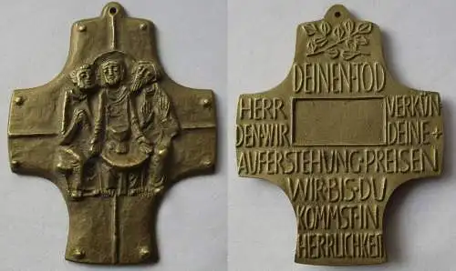 Kreuz Kruzifix Abendmahl Emmaus - Deinen Tod Herr verkünden wir... (130567)