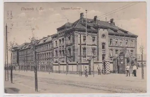 96005 Ak Chemnitz in Sachsen Ulanen Kaserne 1913
