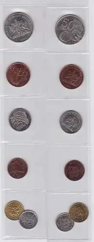 KMS Kursmünzsatz mit 6 Münzen Trinidad & Tobago in Stempelglanz (133752)