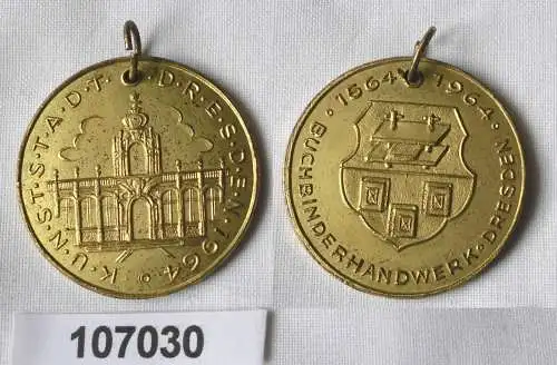 DDR Medaille Buchbinderhandwerk Dresden 1564-1964 (107030)
