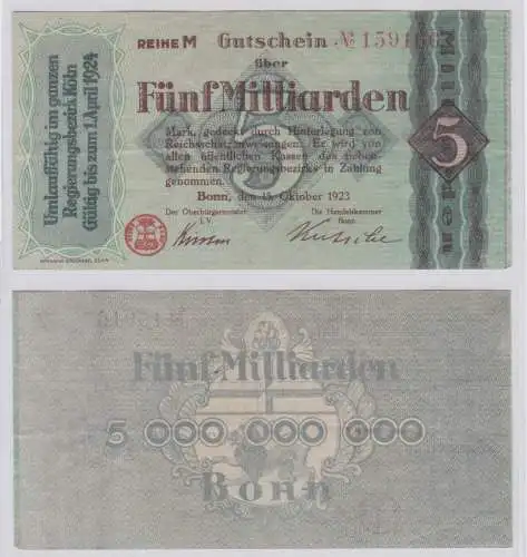5 Milliarden Mark Banknote Stadt Bonn 15.Oktober 1923 (153795)