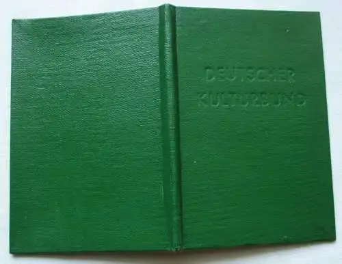 DDR Mitgliedsbuch Kulturbund Kreissekretariat Greifswald 1960 - 1966 (129406)