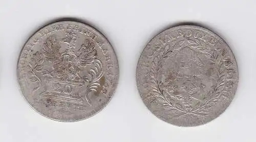 20 Kreuzer Silber Münze Brandenburg Bayreuth 1765 (129989)