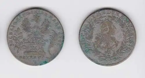 20 Kreuzer Silber Münze Brandenburg Bayreuth 1765 (130000)