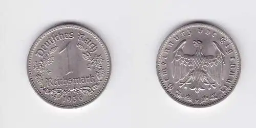 1 Mark Kupfer Nickel Münze III.Reich 1936 E Jäger Nr. 354 (127034)