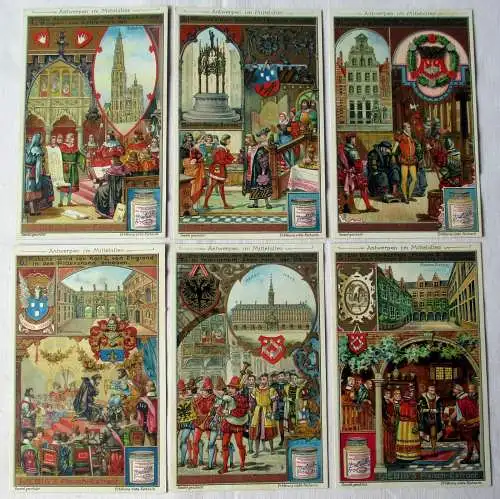 Liebigbilder Serie Nr. 621 Antwerpen im Mittelalter Jahrgang 1905 (6/133139)