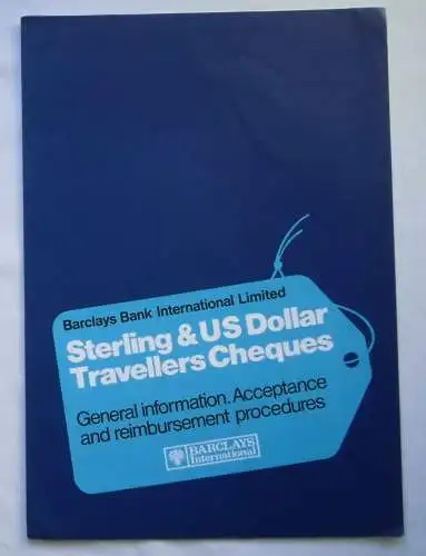 seltenes Scheckvordruck Muster Barclays Bank International Limited (133026)