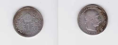 1 Krone Silber Münze Ungarn 1894 (130587)