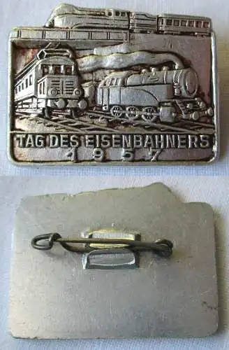 DDR Abzeichen Tag des deutschen Eisenbahners 1957 (121487)
