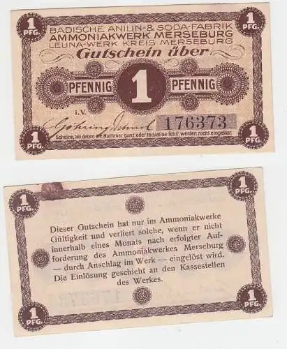 1 Pfennig Banknote Inflation Badische Anilin & Soda Fabrik Merseburg (111869)