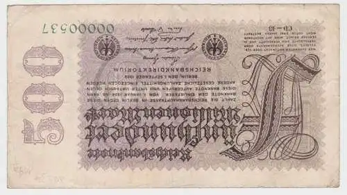 500 Millionen Mark Banknote Berlin 1.9.1923 Rosenberg 109 g (140236)