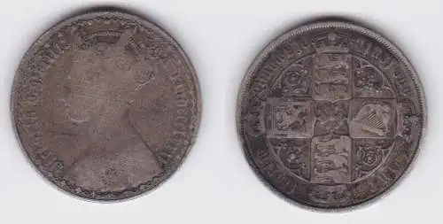 1 Florin Silber Münze Großbritannien 1886 ? (129326)
