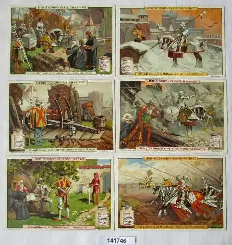 Liebigbilder Serie Nr. 504 Kriegsführung im Mittelalter 1901 (7/141746)