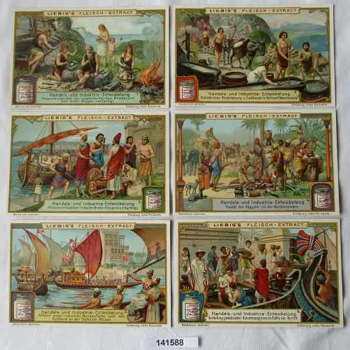 Liebigbilder Serie Nr. 770 Handels- und Industrie-Entwicklung 1910 (7/141588)