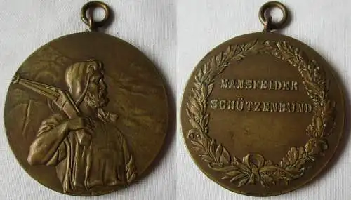 alte Bronze Medaille Mansfelder Schützenbund um 1930 (126349)