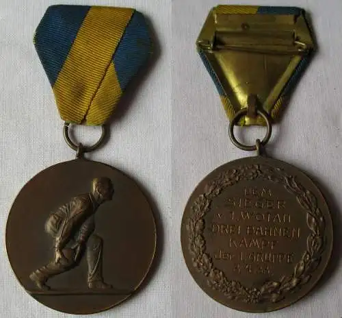 alte Medaille Kegeln im Wotan 3 Bahnen Kampf 1933 (124835)