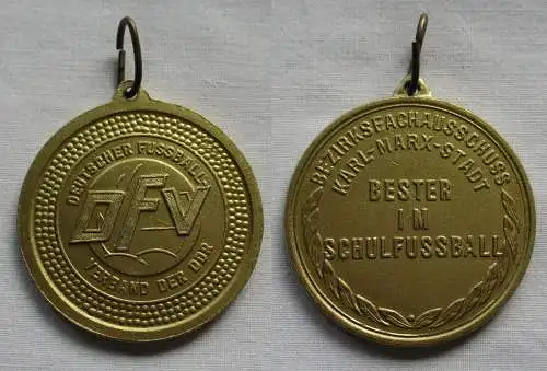 DDR Medaille Bezirksfachausschuss Karl Marx Stadt Bester im Schulfußball(144467)