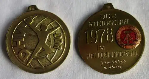 DDR Medaille Meisterschaft im Hallenhandball Jugendliga weiblich 1978 (141779)