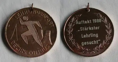 DDR Medaille "Stärkster Lehrling gesucht" Bezirk Cottbus Auftakt 1988 (144065)