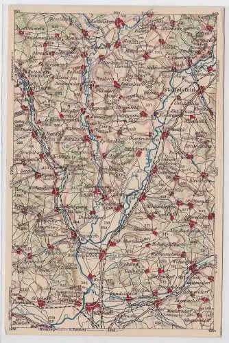 97194 Landkarten Ak Wona-Karte 1006 Ausgabe A Staffelstein