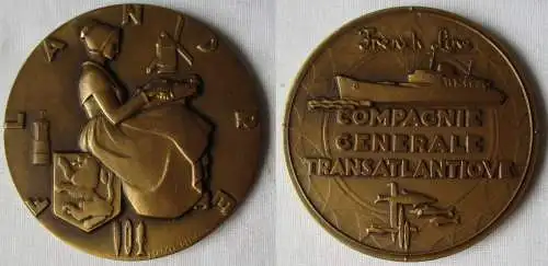 Medal - Compagnie Generale Transatlantique "Flandre" 1952 (108657)