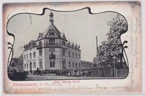 900039 Ak Klosterlausnitz S.-A. Hotel Herzog Ernst 1906