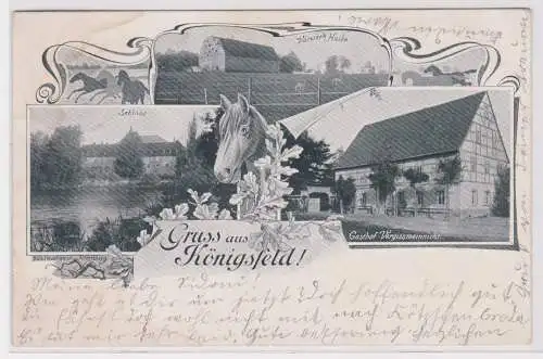 901047 Mehrbild Ak Gruß aus Königsfeld Gasthof Vergissmeinnicht usw. 1904