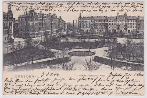 900705 Ak Dresden Nostiz Wallwitz Platz 1904