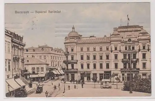 25305 Ak Bucaresti Bukarest - Sarindar-Platz mit Geschäften 1911