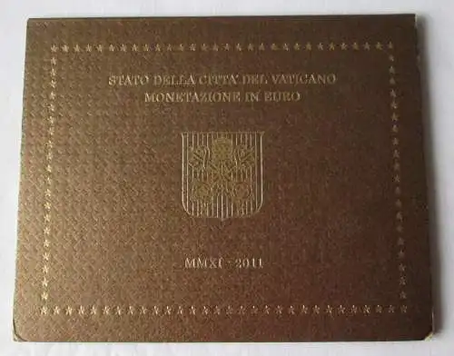 KMS Euro Kursmünzensatz Vatikan 2011 Papst Benedikt XVI. Stempelglanz (124866)
